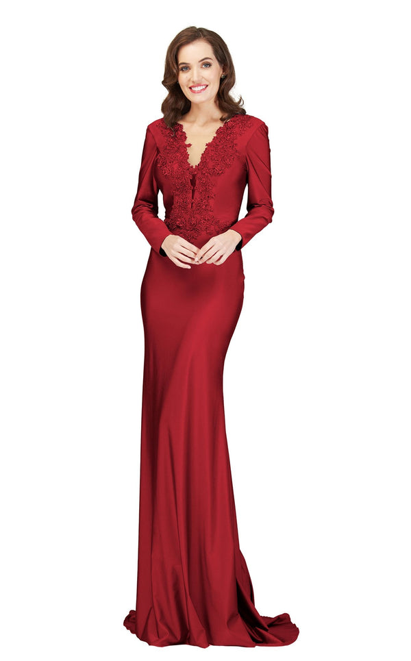 Cecilia Couture 1843 Burgandy