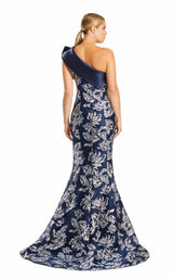 Daymor 1851F23 Dress Navy-Silver