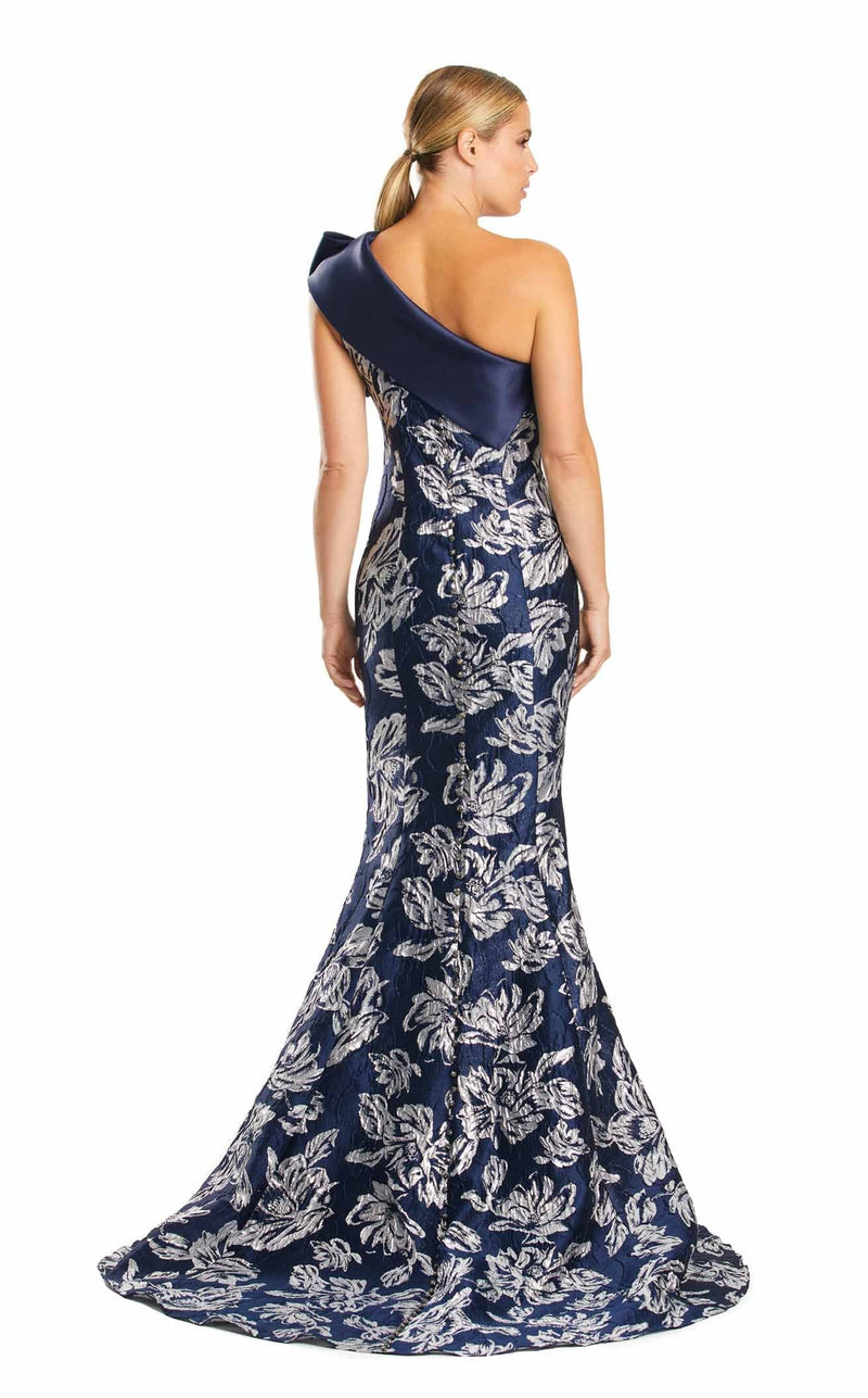 Daymor 1851F23 Dress Navy-Silver
