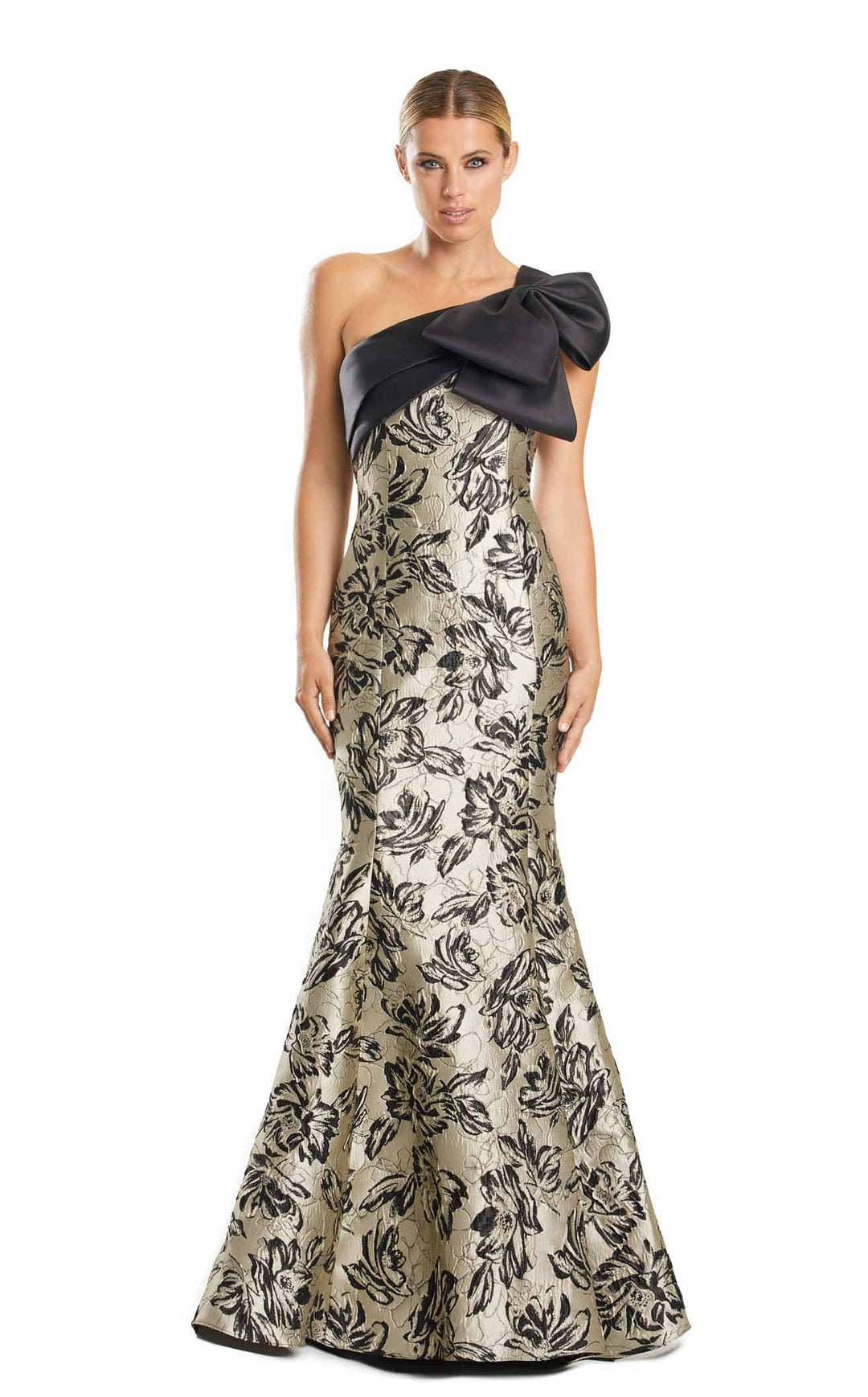 Daymor 1851F23 Dress Taupe-Black