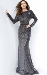 Jovani 1860BG Navy/Silver