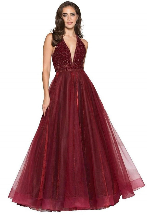Colors Dress 1863 Burgundy