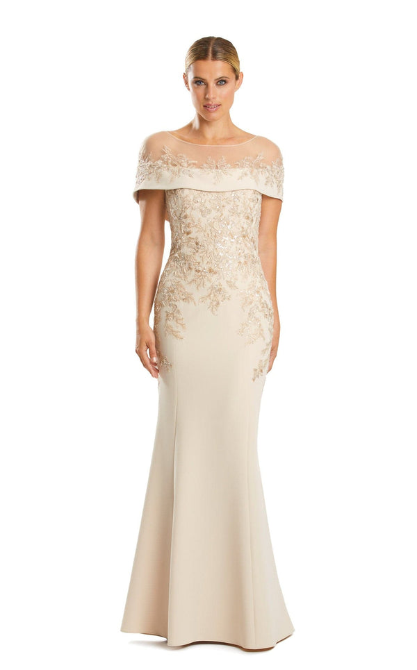 Daymor 1866F23 Dress Champagne