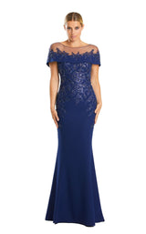 Daymor 1866F23 Dress Navy