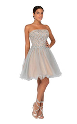 Terani 1911P8016 Silver/Nude