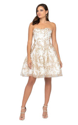 Terani 1911P8073 Ivory/Gold