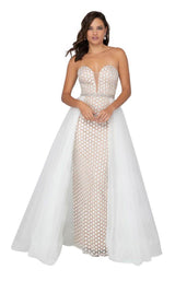 Terani 1911P8108 Ivory/Nude