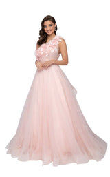 Terani 1911P8479 Peach-Cream