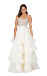 Terani 1911P8498 Crystal-Ivory