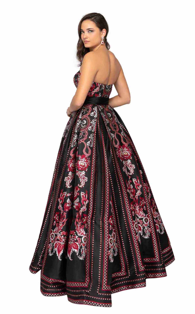 Terani 1911P8516 Black-Fuchsia