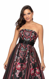 Terani 1911P8516 Black-Fuchsia