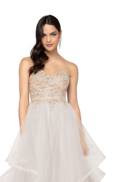 Terani 1911P8539 Silver/Nude