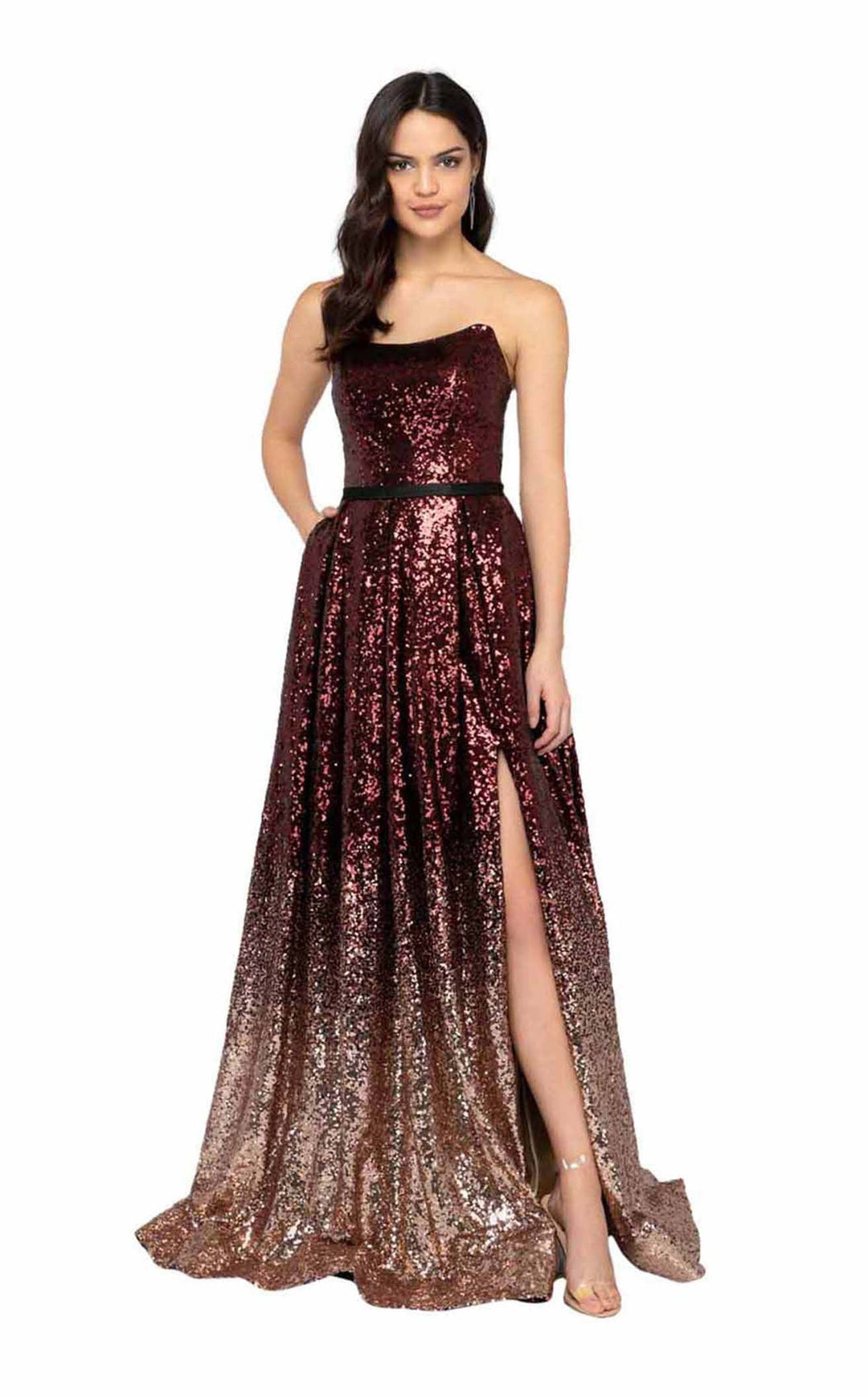 Terani 1911P8541 Wine-Rose-Gold