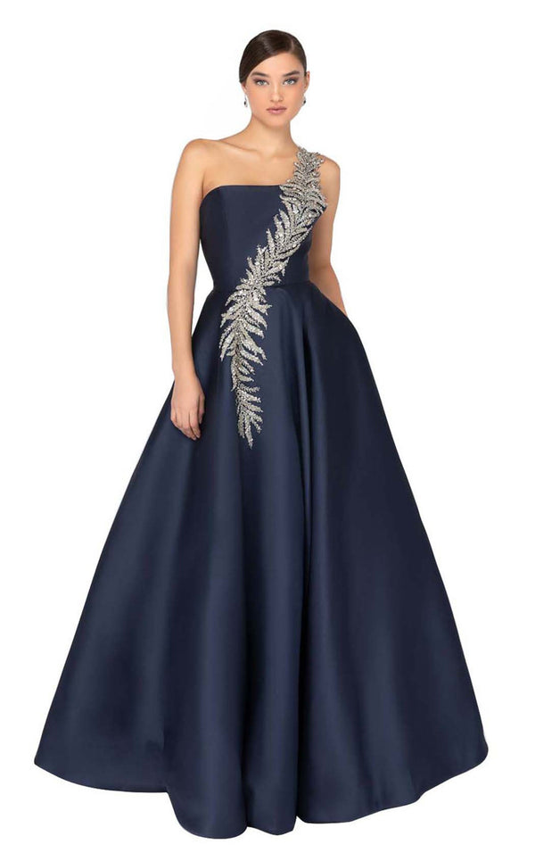 Royal blue tulle long prom dress. blue tulle long evening dress – dresstby