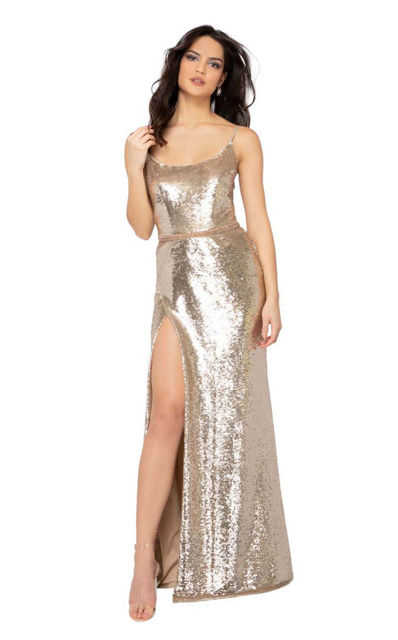 Terani 1912P8276 Gold-Champagne