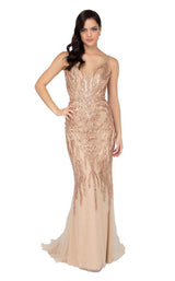 Terani 1913E9227 Rose Gold/Nude