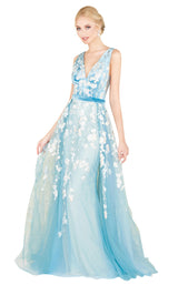 Mac Duggal 20110D Dusty Blue