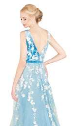 Mac Duggal 20110D Dusty Blue