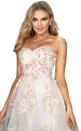 Terani 2011P1025 Ivory Multi