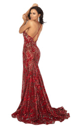 Terani 2011P1153 Red-Nude