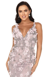 Terani 2011P1472 Silver-Blush