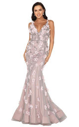 Terani 2011P1472 Silver-Blush