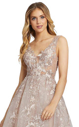 Mac Duggal 20153D Dusty Rose