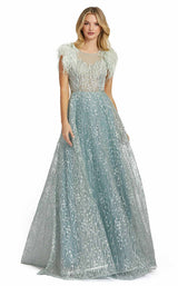 Mac Duggal 20203D Seafoam