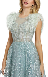Mac Duggal 20203D Seafoam