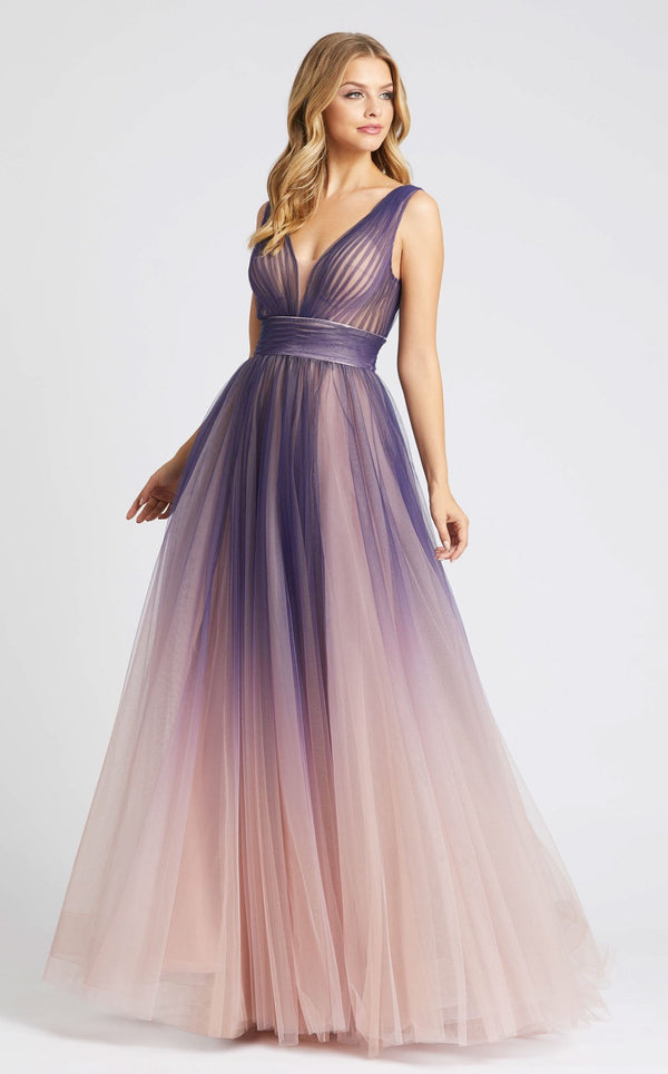 Mac Duggal 20221 Indigo Ombre