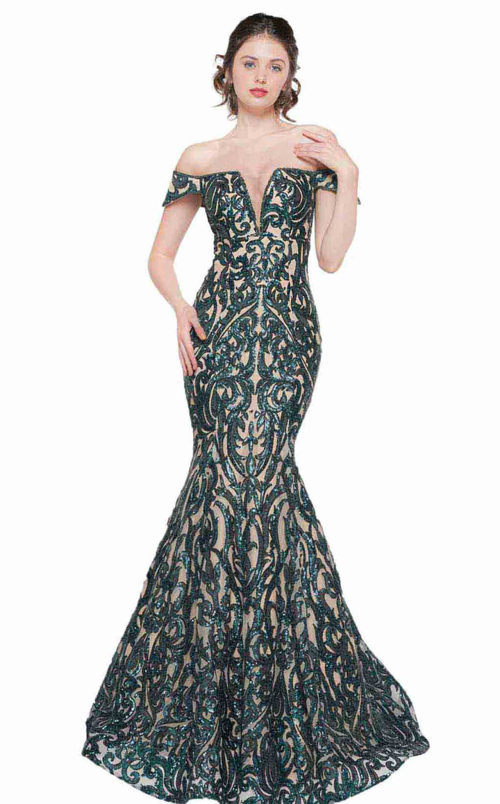 Colors Dress 2037 Emerald Nude