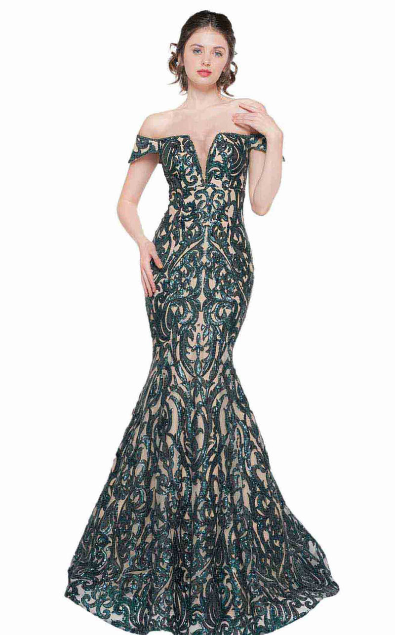 Colors Dress 2037 Emerald Nude