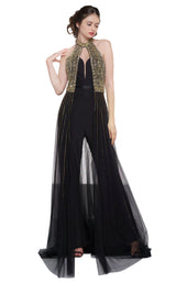 Colors Dress 2043 Black/Gold