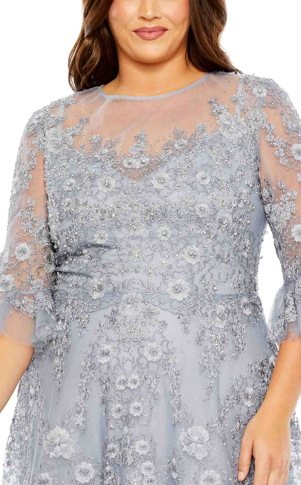 （US発）Mac Duggal 花柄装飾 長袖ガウン 49827__b_.2000.webp