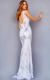 Jovani 23319 Ivory/Silver