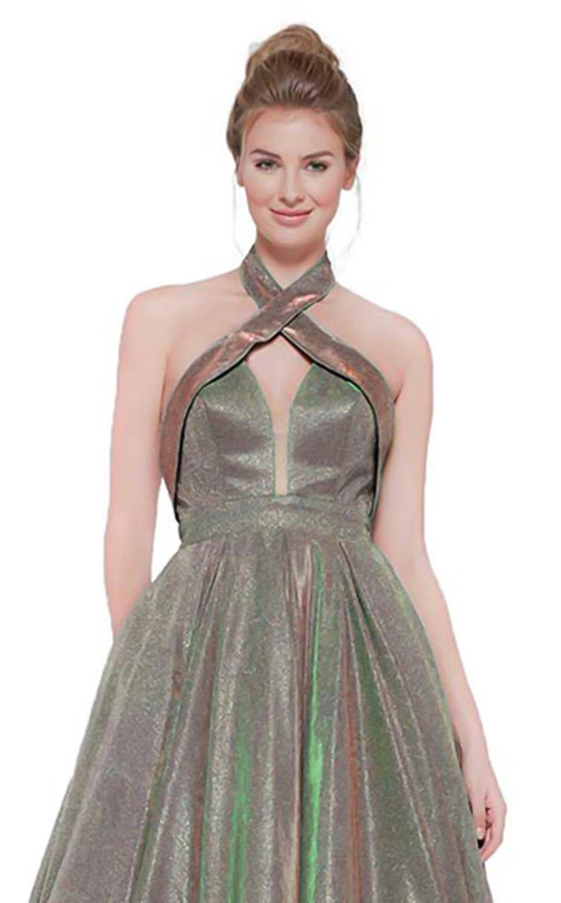 Colors Dress 2094 Green Multi