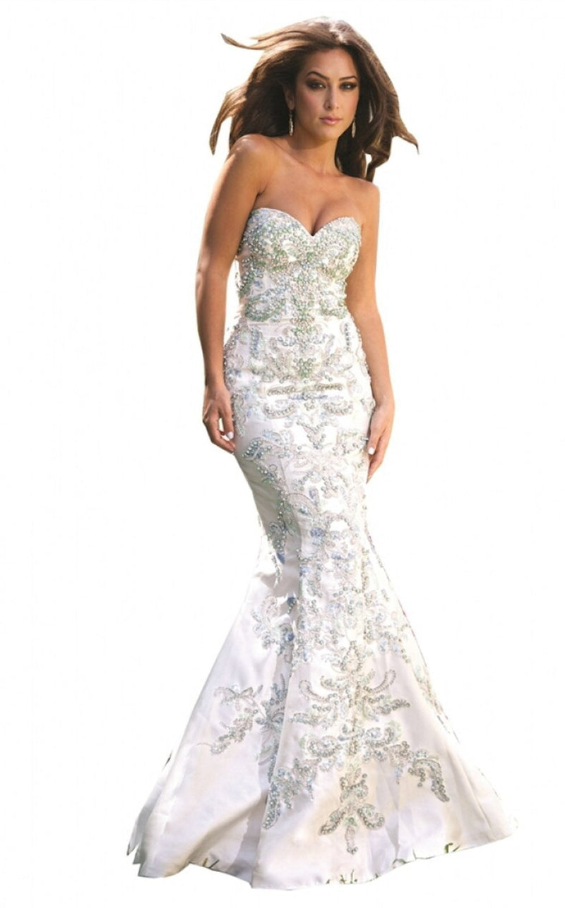 Jovani 20944BG Ivory Multi