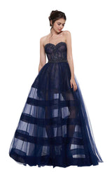 Colors Dress 2108 Navy/Nude