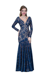 Nina Canacci 2116 Navy/Nude