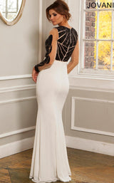 Jovani 21273 Ivory-Black