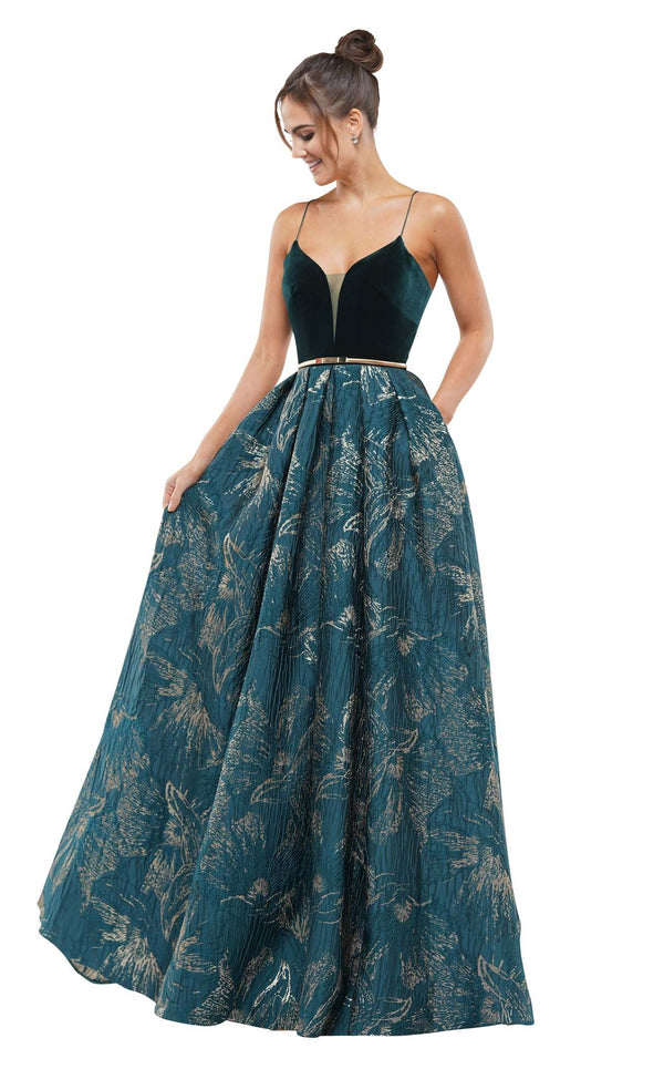 Colors Dress 2147 Dress Black-Deep-Green