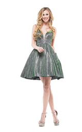 Colors Dress 2150 Dress Green-Multi