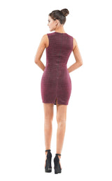 Colors Dress 2151 Dress Wine