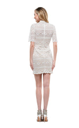 Colors Dress 2162 White-Nude