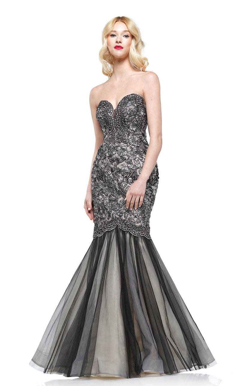 Colors Dress 2163 Dress Black-Silver