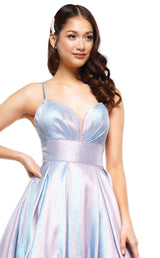 Colors Dress 2164 Aqua-Pink