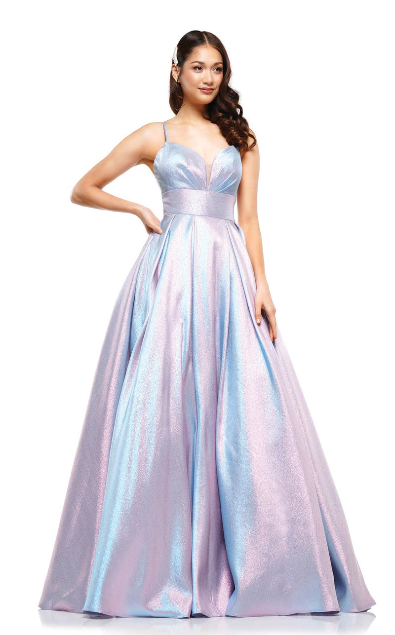 Colors Dress 2164 Aqua-Pink