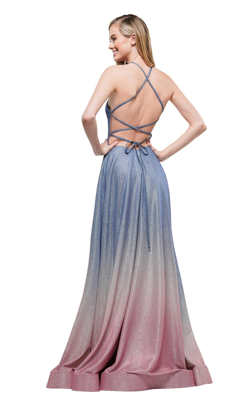 Colors Dress 2165 Dress Blue-Pink