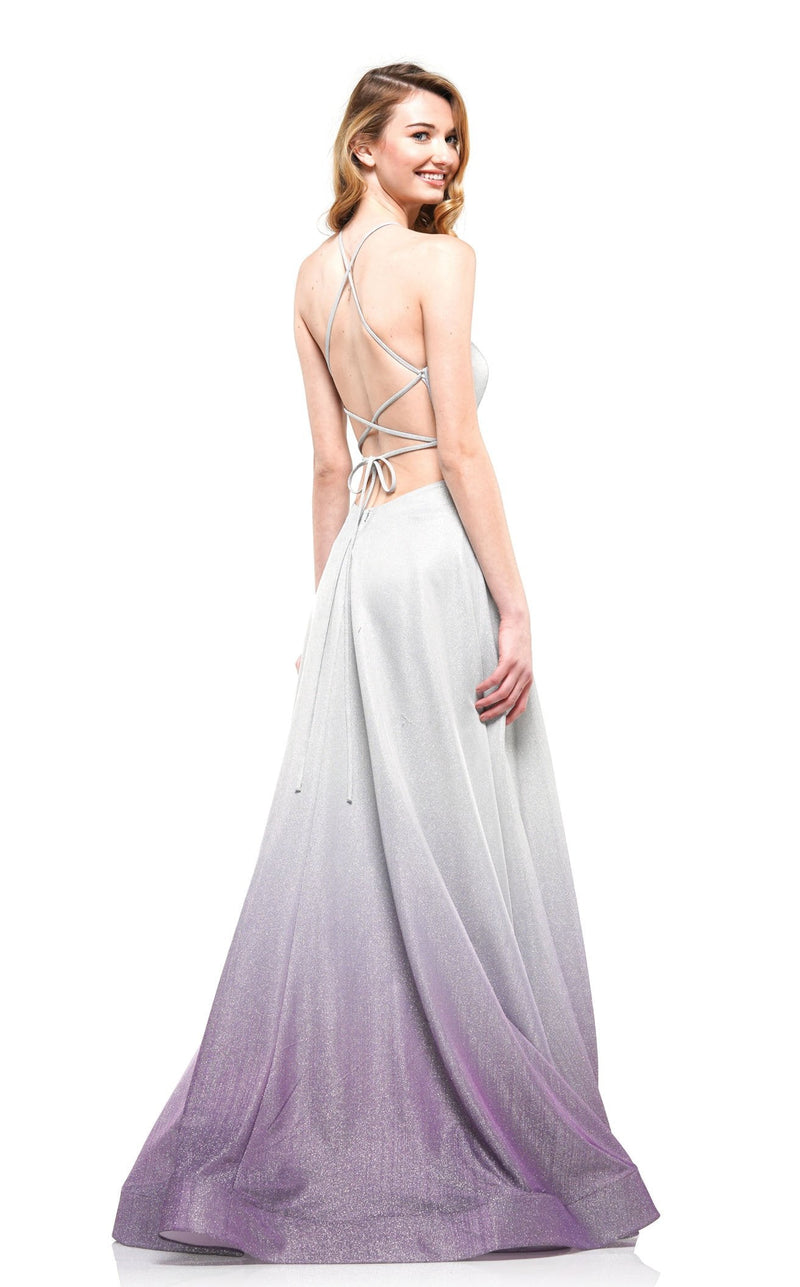 Colors Dress 2165 Dress Silver-Purple
