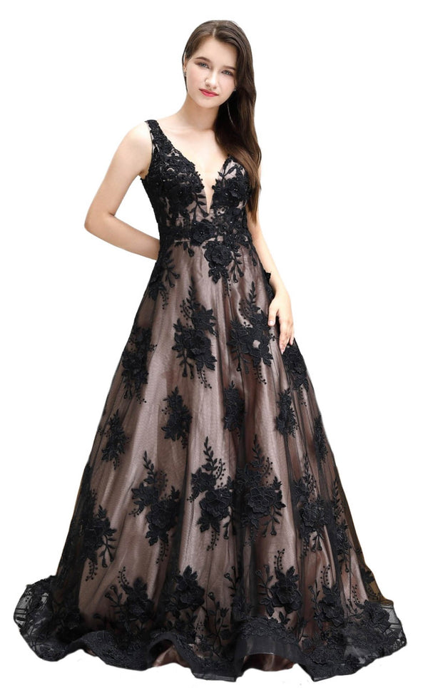Cecilia Couture 2176 Black-Nude